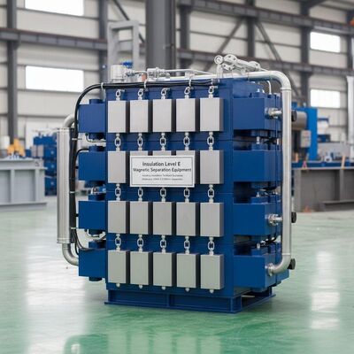 Urządzenia do separacji magnetycznej o poziomie izolacji E, w tym instrukcje techniczne dotyczące instalacji i wymiary 1200 mm x 800 mm x 1500 mm przeznaczone do separacji