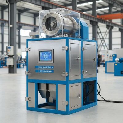 Separator magnetyczny o wysokim natężeniu pola magnetycznego i wysokim gradiencie, oferujący prostą instalację i łatwą konserwację do zastosowań przemysłowych