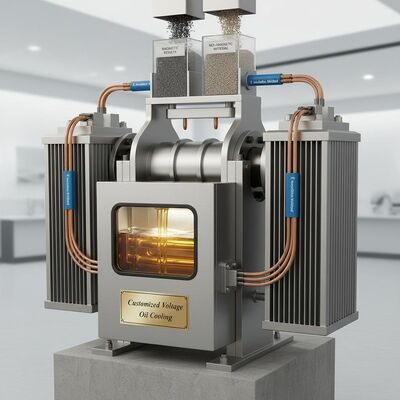 Niestandardowy separator elektromagnetyczny z regulowanym napięciem, zaprojektowany z chłodzeniem olejowym i metodą izolacji E, zapewniający wyniki separacji magnetycznej