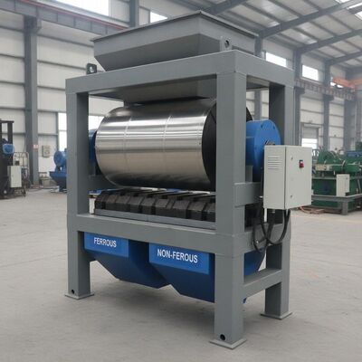 Prężnica bębna magnetycznego 500-2000 mm Separator magnetyczny suchy Odpowiednia metoda instalacji mechanicznej lub ręcznej do zastosowań przemysłowych