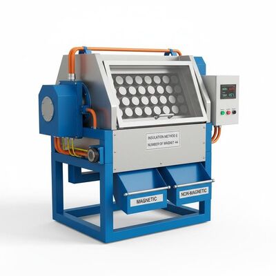 Liczba magnesów 44 Elektromagnetyczny separator Automatyczny tryb pracy z metodą izolacji E do separacji materiałów magnetycznych