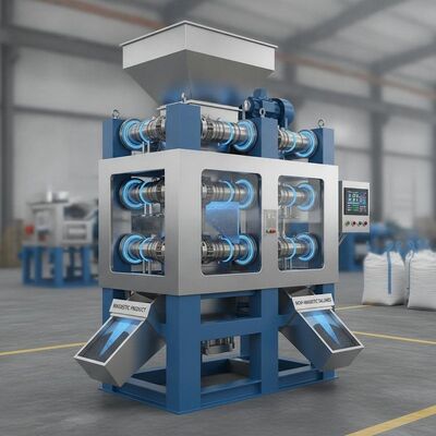 Recovery Rate 95-98 Percent High Gradient Magnetic Separator Magnetic Strength High Separation Weakly Magnetic Minerals Fine Particles