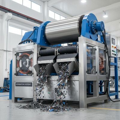 Separacja metali żelaznych od materiałów niemetalicznych Separator elektromagnetyczny z automatyczną pracą i metodą izolacji E do sortowania