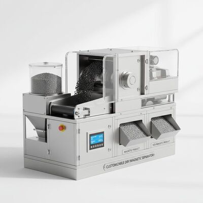 Dostosowywalny suchy separator magnetyczny zapewniający niską konserwację i efektywność separacji do 99% doskonały do separacji materiałów