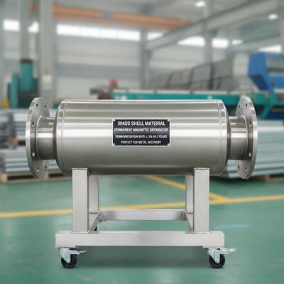 304SS Materiał powłokowy Trwały separator magnetyczny Zapewniający stopę demagnetyzacji nieprzekraczającą 5% w ciągu 3 lat Doskonały do odzyskiwania metalu